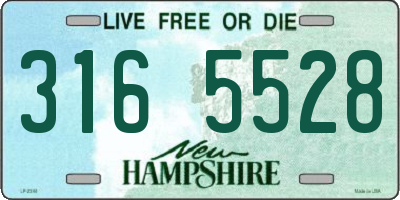 NH license plate 3165528