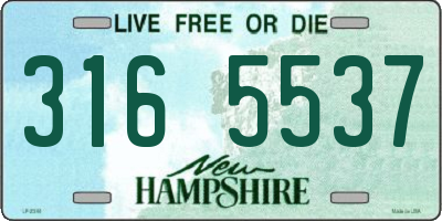NH license plate 3165537