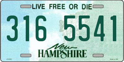 NH license plate 3165541