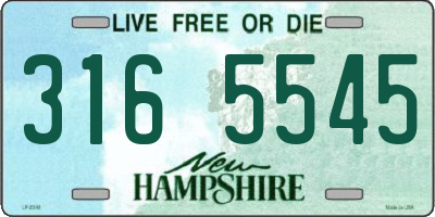 NH license plate 3165545