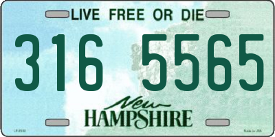 NH license plate 3165565