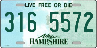 NH license plate 3165572