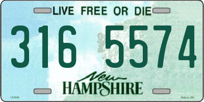 NH license plate 3165574