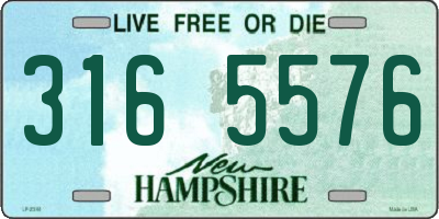 NH license plate 3165576