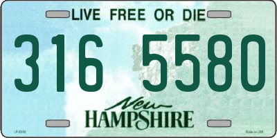 NH license plate 3165580