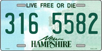 NH license plate 3165582