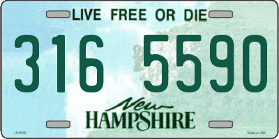NH license plate 3165590