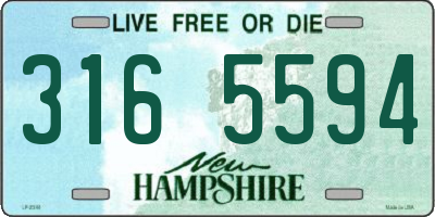 NH license plate 3165594