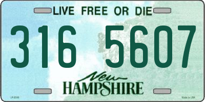 NH license plate 3165607