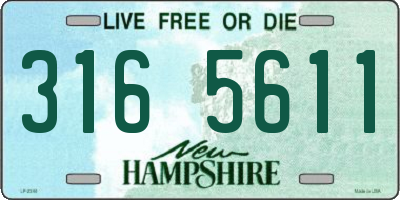 NH license plate 3165611