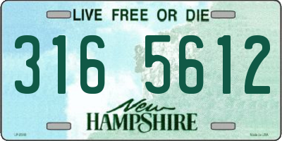 NH license plate 3165612
