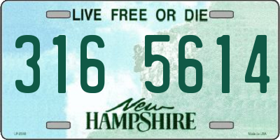 NH license plate 3165614