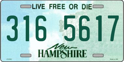 NH license plate 3165617