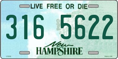 NH license plate 3165622