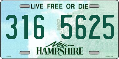 NH license plate 3165625
