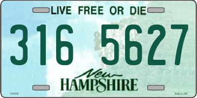 NH license plate 3165627