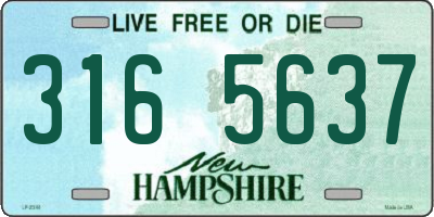 NH license plate 3165637