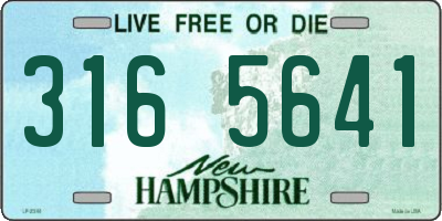 NH license plate 3165641