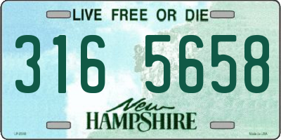 NH license plate 3165658