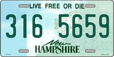 NH license plate 3165659