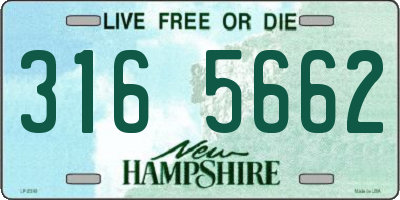 NH license plate 3165662