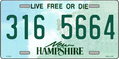 NH license plate 3165664