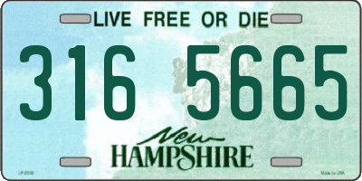 NH license plate 3165665