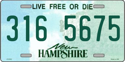 NH license plate 3165675