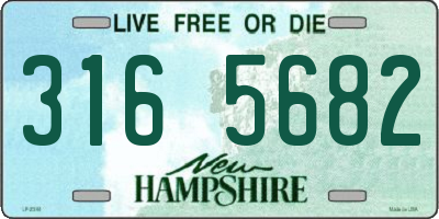 NH license plate 3165682