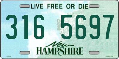 NH license plate 3165697