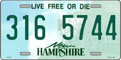 NH license plate 3165744