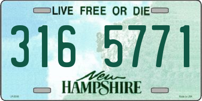 NH license plate 3165771