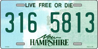 NH license plate 3165813