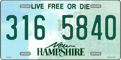 NH license plate 3165840