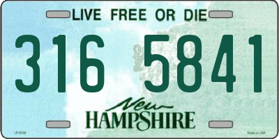 NH license plate 3165841