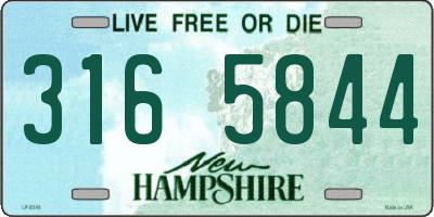 NH license plate 3165844