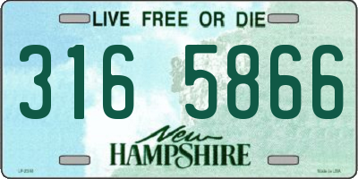NH license plate 3165866