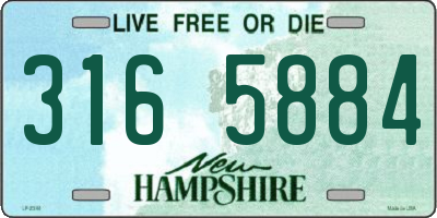 NH license plate 3165884