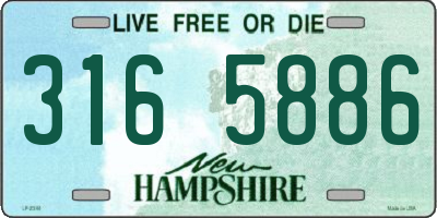 NH license plate 3165886