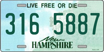 NH license plate 3165887