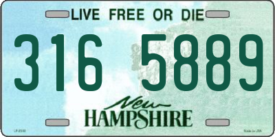 NH license plate 3165889