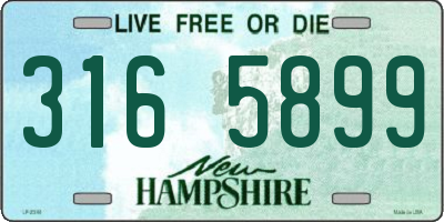 NH license plate 3165899