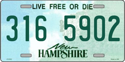 NH license plate 3165902