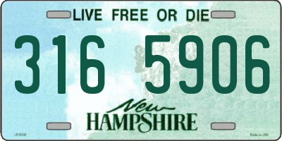 NH license plate 3165906