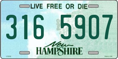 NH license plate 3165907