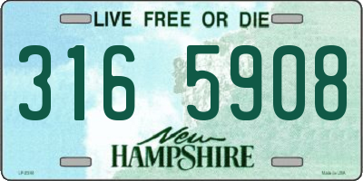 NH license plate 3165908