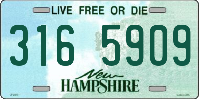 NH license plate 3165909