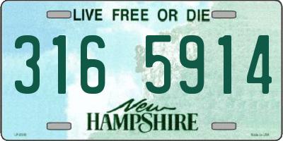 NH license plate 3165914