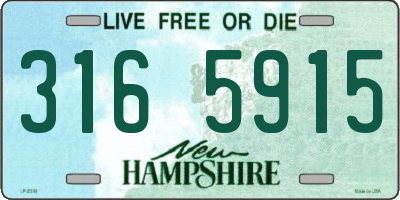 NH license plate 3165915