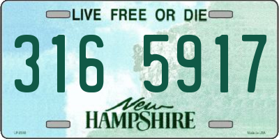 NH license plate 3165917